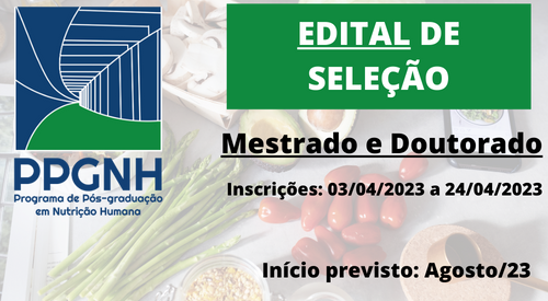 Edital de Seleção Mestrado e Doutorado